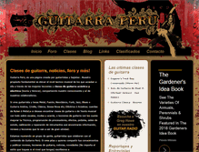 Tablet Screenshot of guitarraperu.com